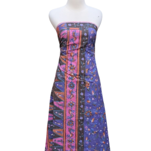 Premium Silk Batik Dress - Royal Sapphire