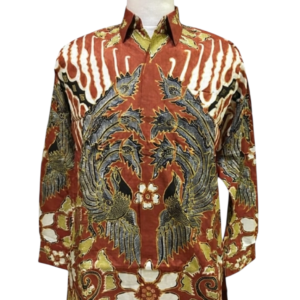 Premium Silk Batik Shirt – Earth Brown