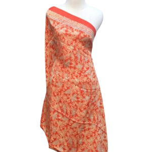 Premium Silk Batik Dress - Sunset Amber