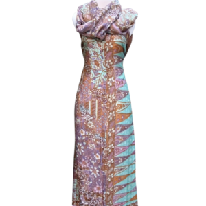 Premium Silk Batik Dress - Luxe Mosaic