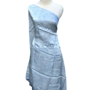 Premium Silk Batik Dress - Royal Sapphire